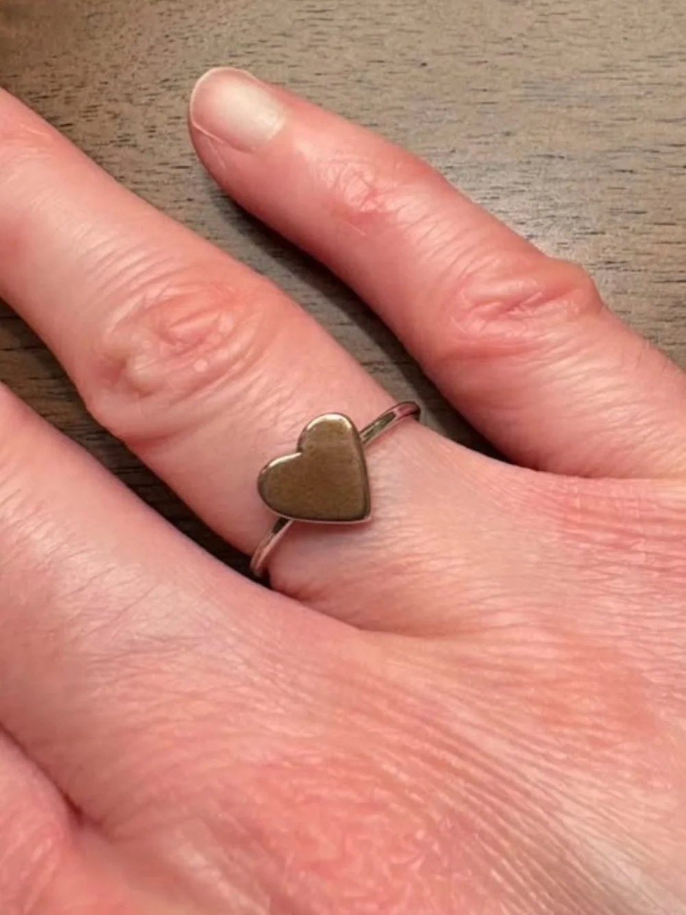 Dainty Copper Heart Ring